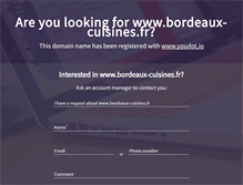 Tablet Screenshot of bordeaux-cuisines.fr